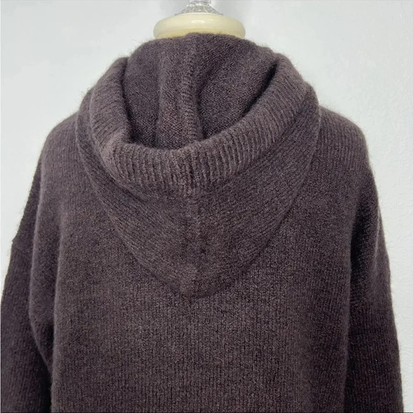 Madewell Wilmington Alpaca Wool Blend Hoodie Sweater size XS chic cozy 90s boho - Picture 10 of 13